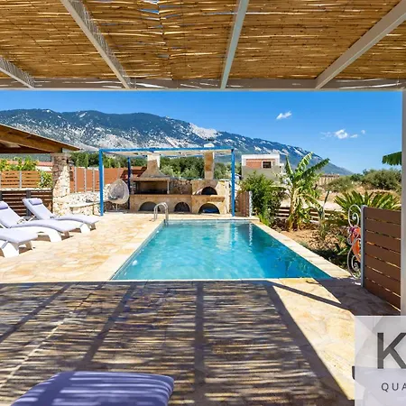 Leo's Red Stone & White Stone Made Villas, 2 With Private Pool In Village Villa Karavados