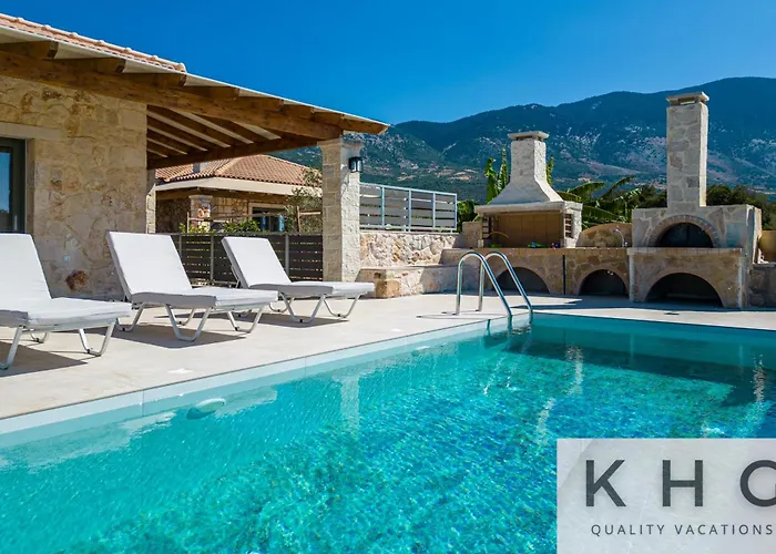 Villa Leo's Red Stone & White Stone Made Villas, 2 With Private Pool In Village